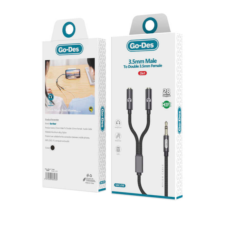 Go Des GAC-218 3.5mm Aux Çoğaltıcı - 3 Go Des GAC-218 3.5mm Aux Çoğaltıcı - 3